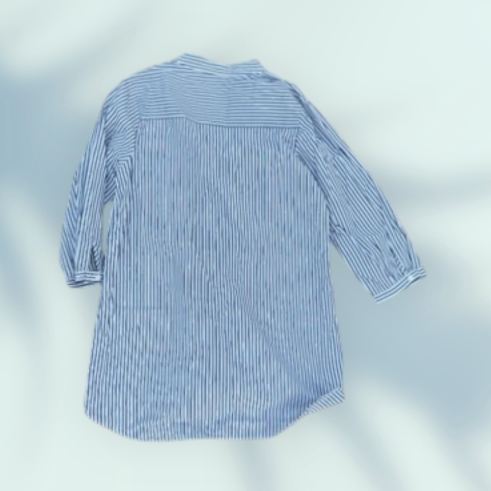Harshman Blue Striped Women's Tunic Size Small - Picture 2 of 5